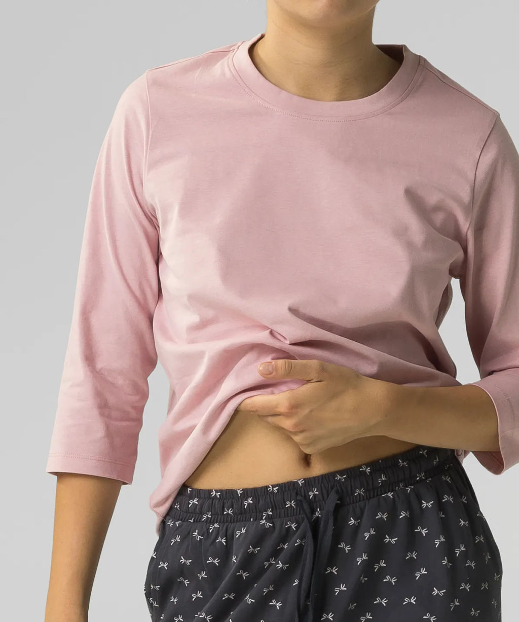 ATLANTIC NLP-483E Пижама женская Bow розовый + графитовый  фото 4