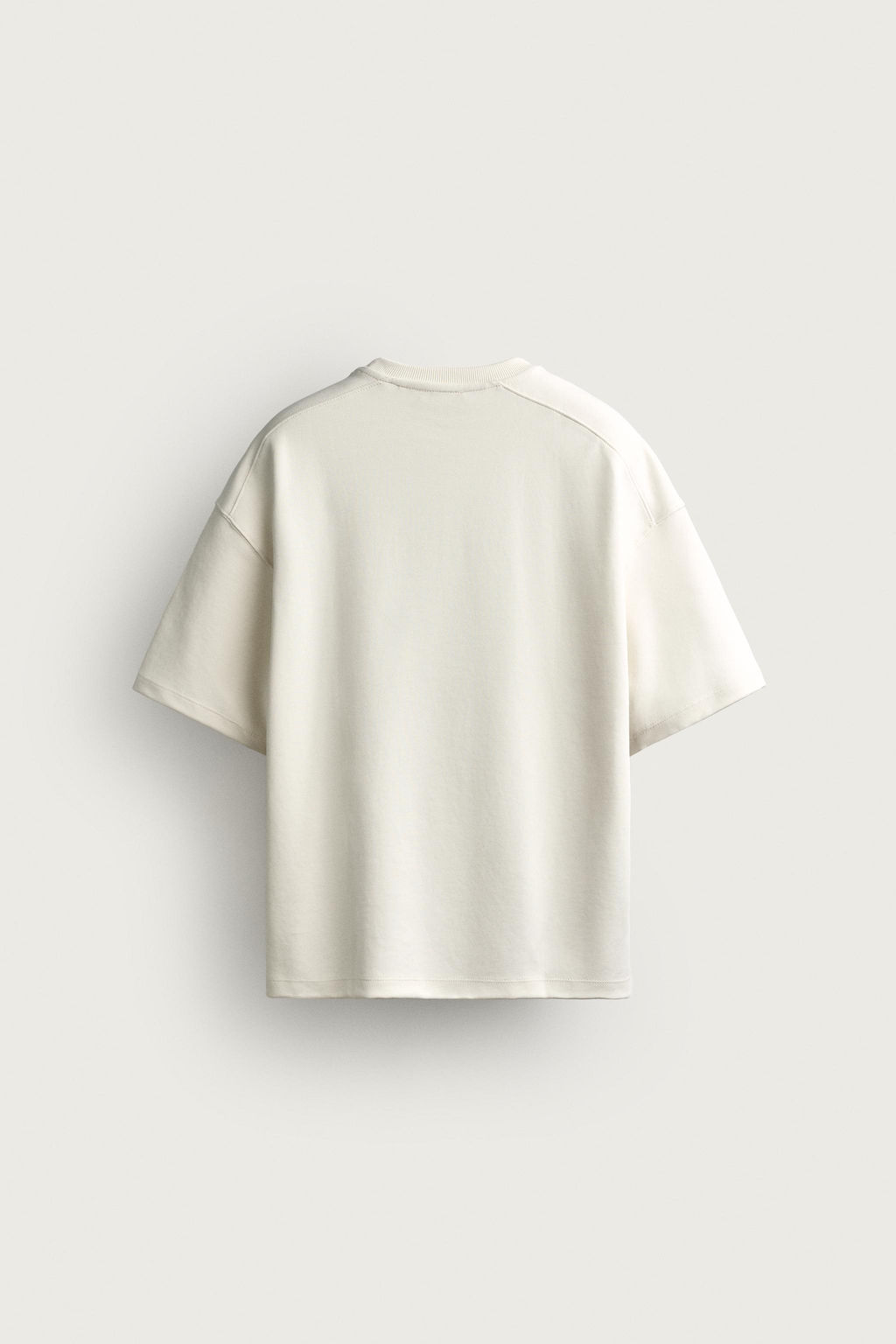 SUDADERA RELAXED FIT INTERLOCK / Blanco roto - Zara фото 10