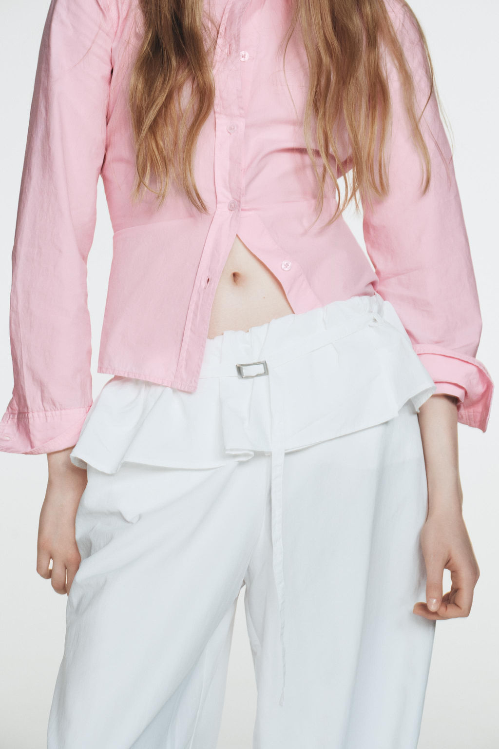 PLAIN POPLIN SHIRT - Zara фото 9