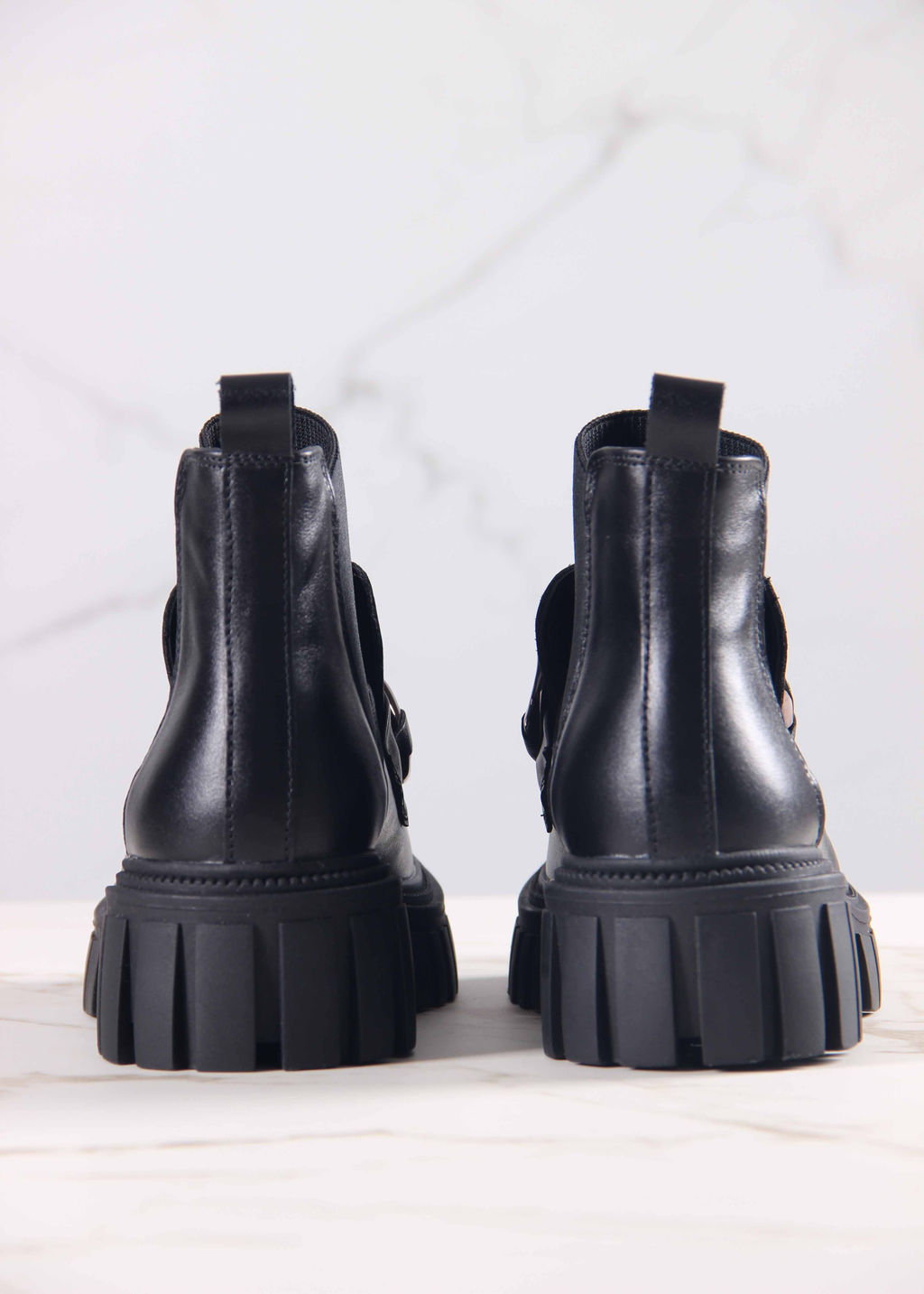 Ботинки 348.21153bl.Черный/шерсть