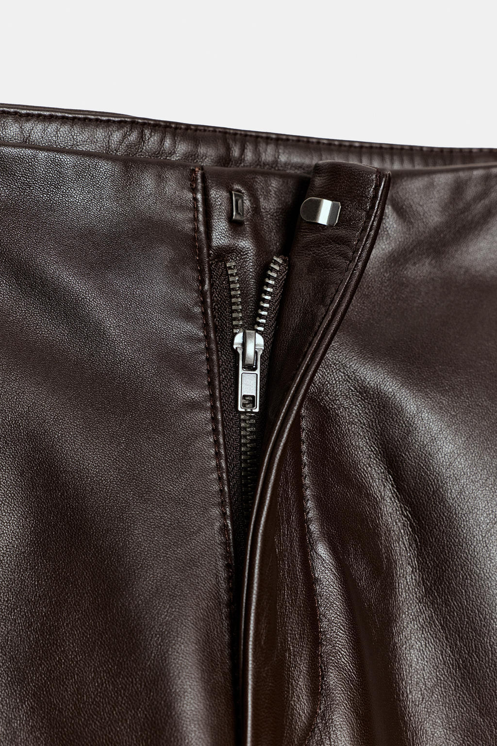 100% LEATHER BALLOON TROUSERS ZW COLLECTION - Zara фото 13