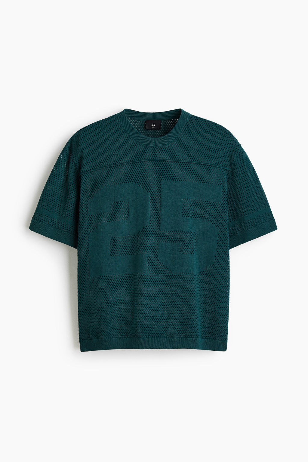 Camiseta de malla Boxy Relaxed Fit - H&m фото 2