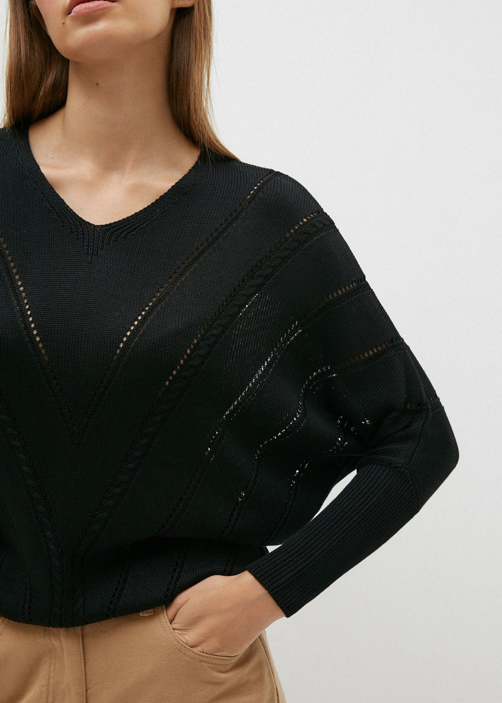 Conso/KJL 210620 - nero Джемпер Женский  фото 3