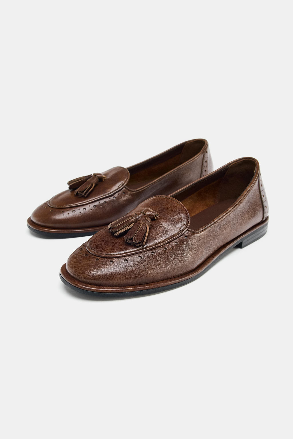 LEATHER TASSEL LOAFERS