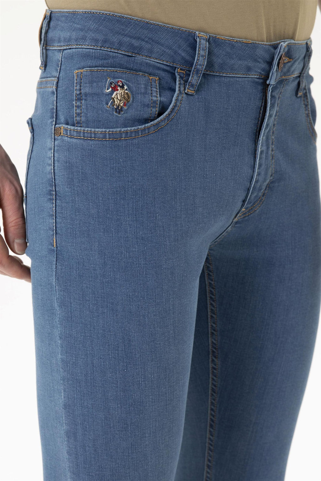 Мужские синие джинсовые брюки - U.s. polo assn фото 5