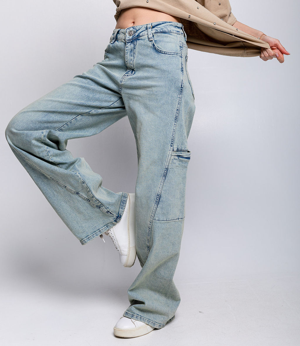 Джинсы #БШ2042 (1), голубой - Dommod фото 5
