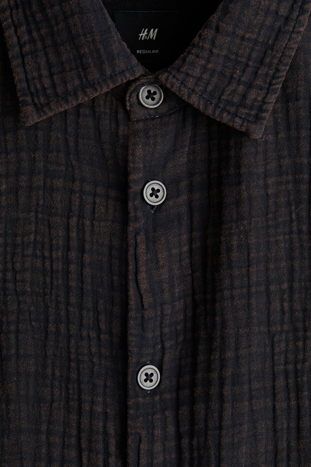 Camisa en muselina de algod?n Regular Fit - H&m фото 4