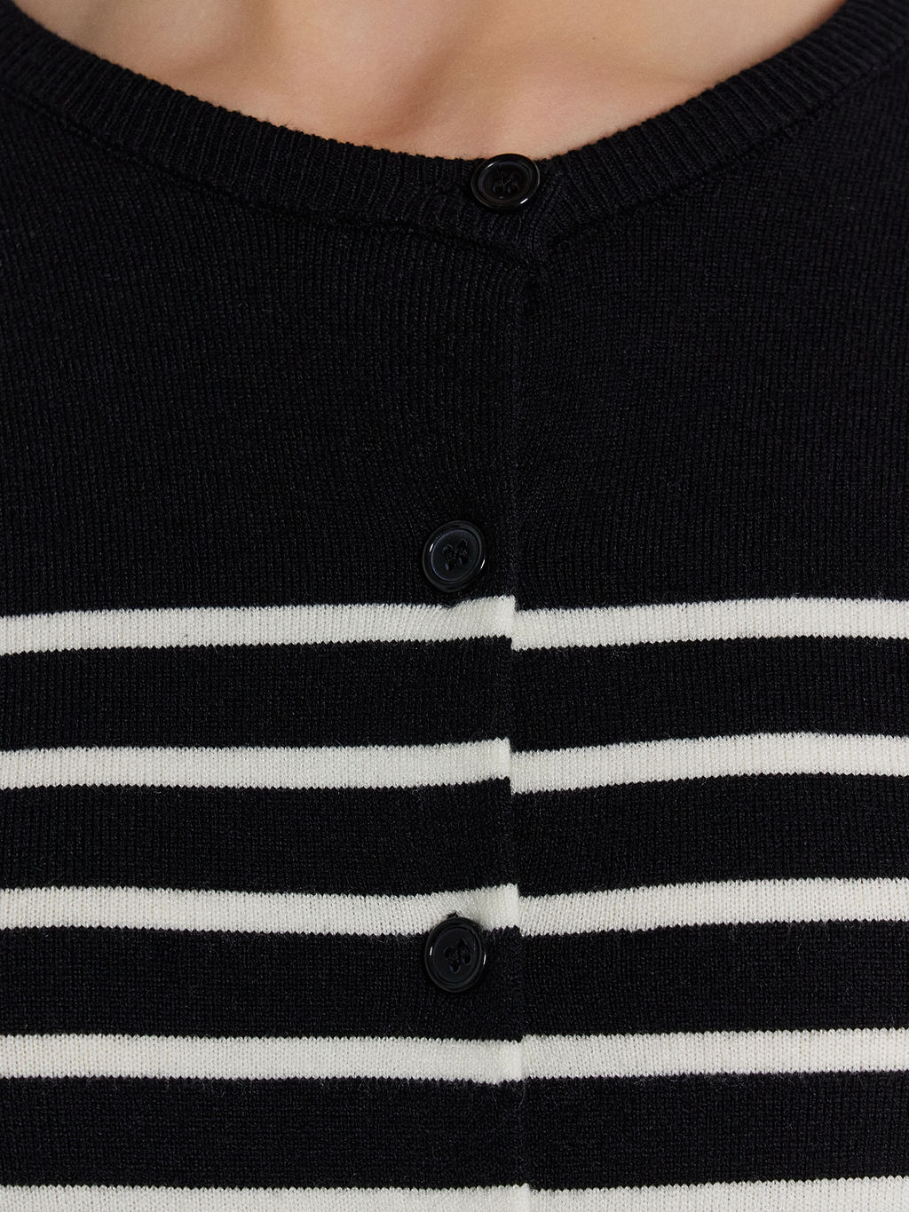 Кардиган женский черный в полоску - Mark formelle фото 5