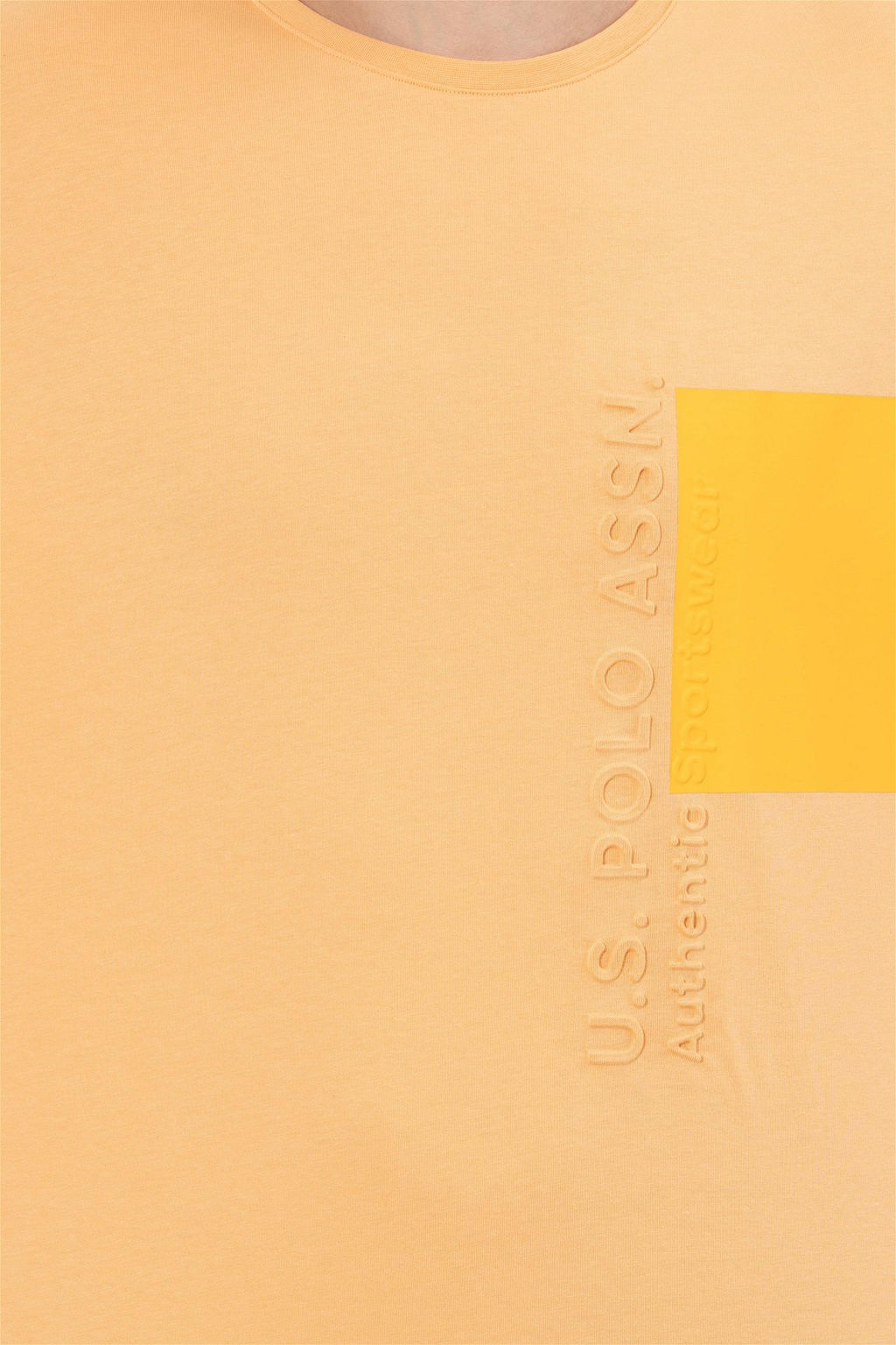 U. S. Polo Assn Мужская футболка оверсайз с круглым вырезом цвета дыни - U.s. polo assn фото 12