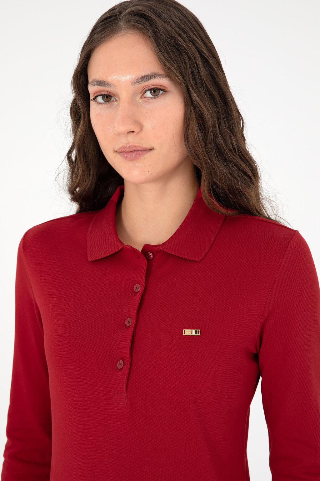 Женский красный базовый свитшот Неожиданная скидка в корзине - U.s. polo assn фото 2