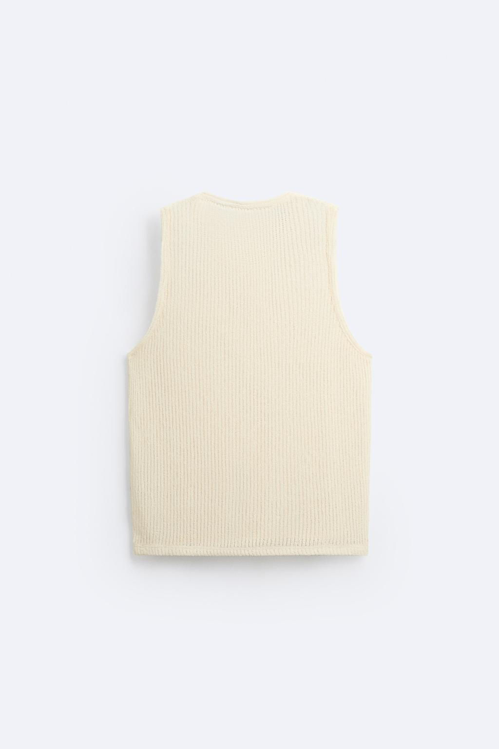 TEXTURED OPEN KNIT TOP - Zara фото 8