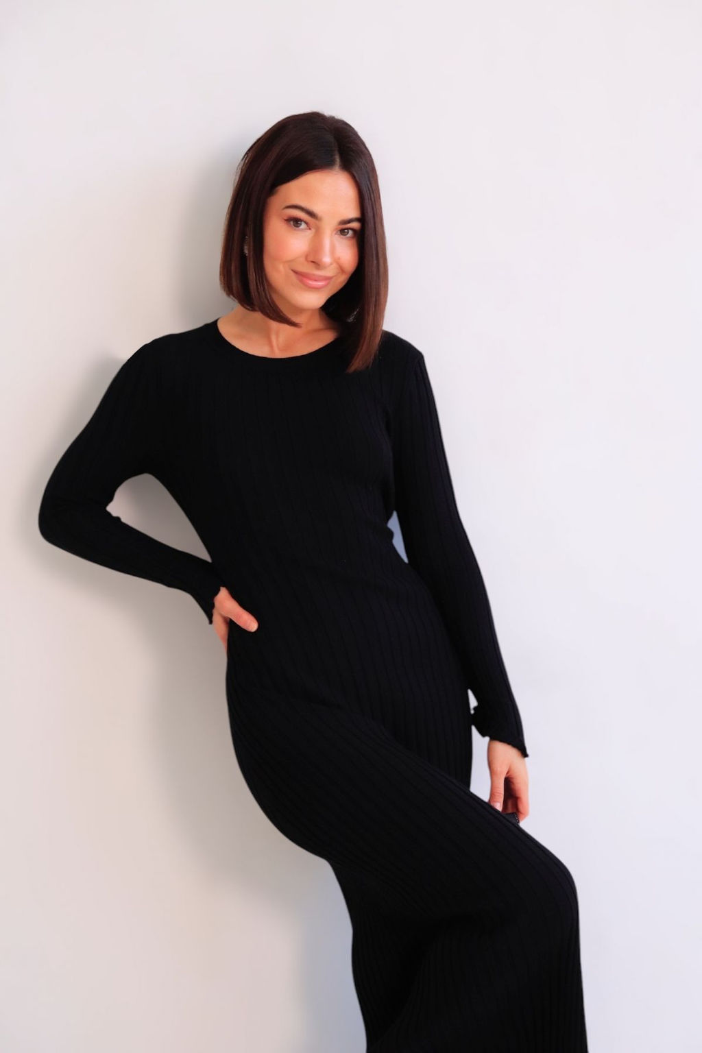 Martichelli Платье трикотажное чёрное  фото 5