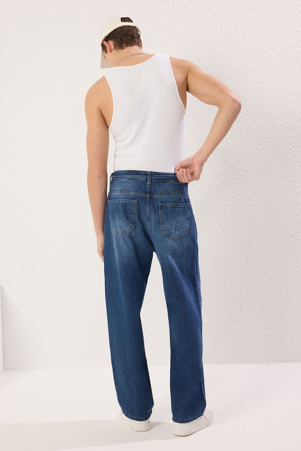 TRENDYOL MAN Mavi Erkek Baggy Fit Jeans Bol Kot Pantolon TMNSS25JE00002 - Trendyolmilla фото 20