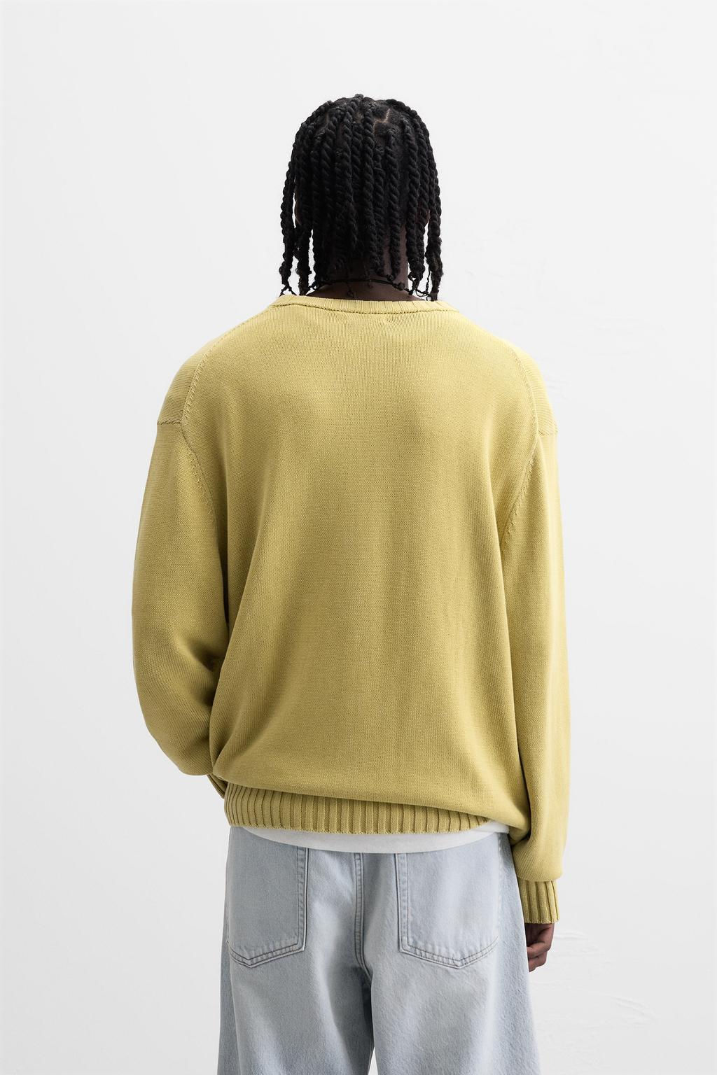 TEXTURED WASHED SWEATER - Zara фото 12