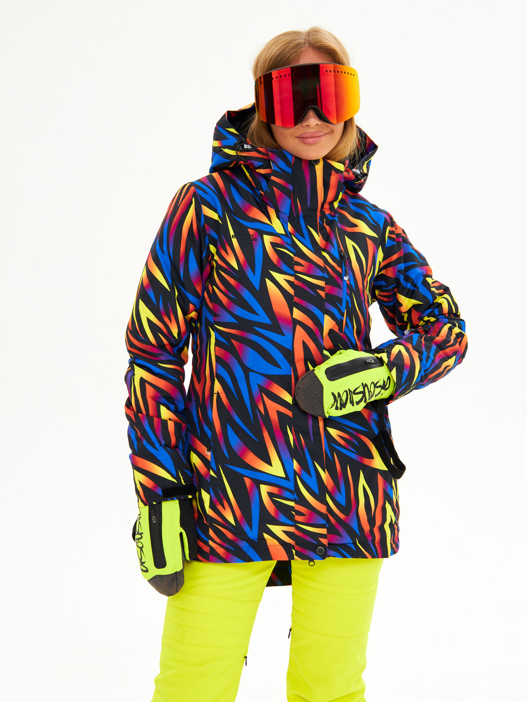 Женская горнолыжная сноубордическая куртка Alpha Endless Ultra Chaleur SNB 423/316_1 Разноцветный  фото 2