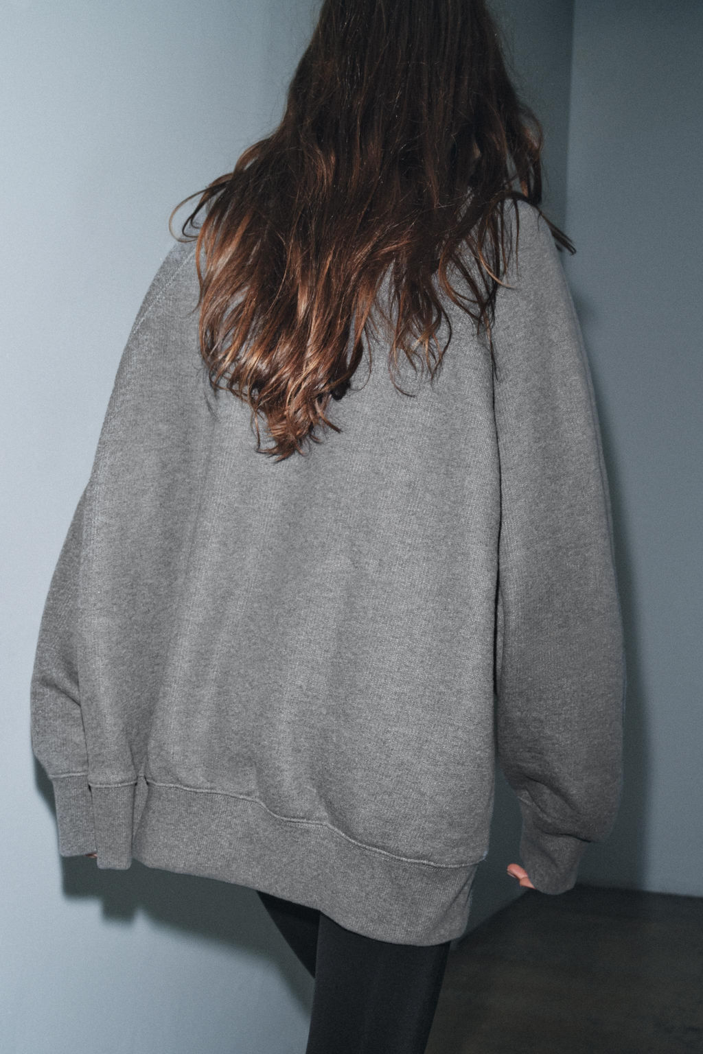 OVERSIZE RIB SWEATSHIRT - Zara фото 3