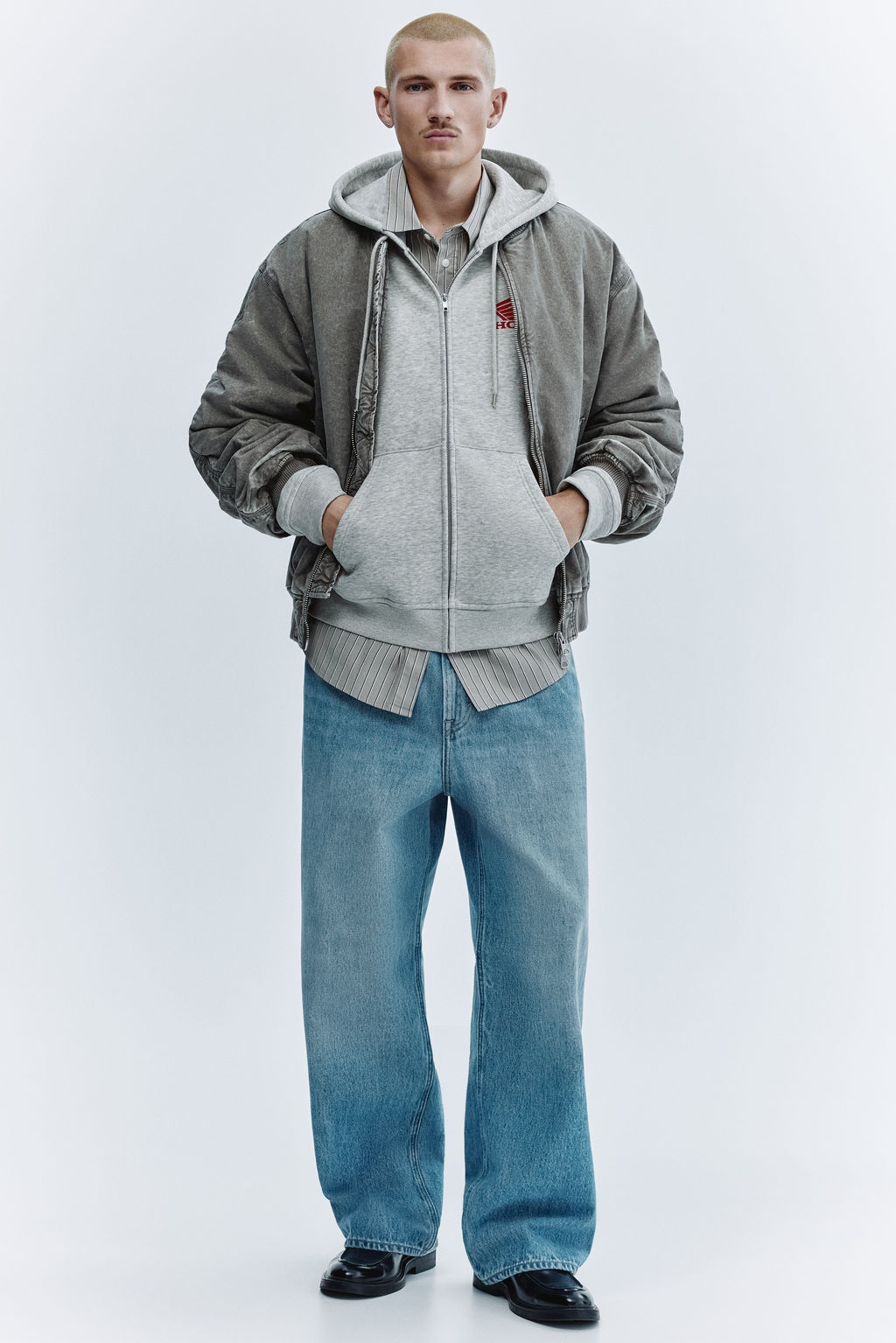 Chaqueta sudadera con capucha y motivo Loose Fit - H&m фото 9