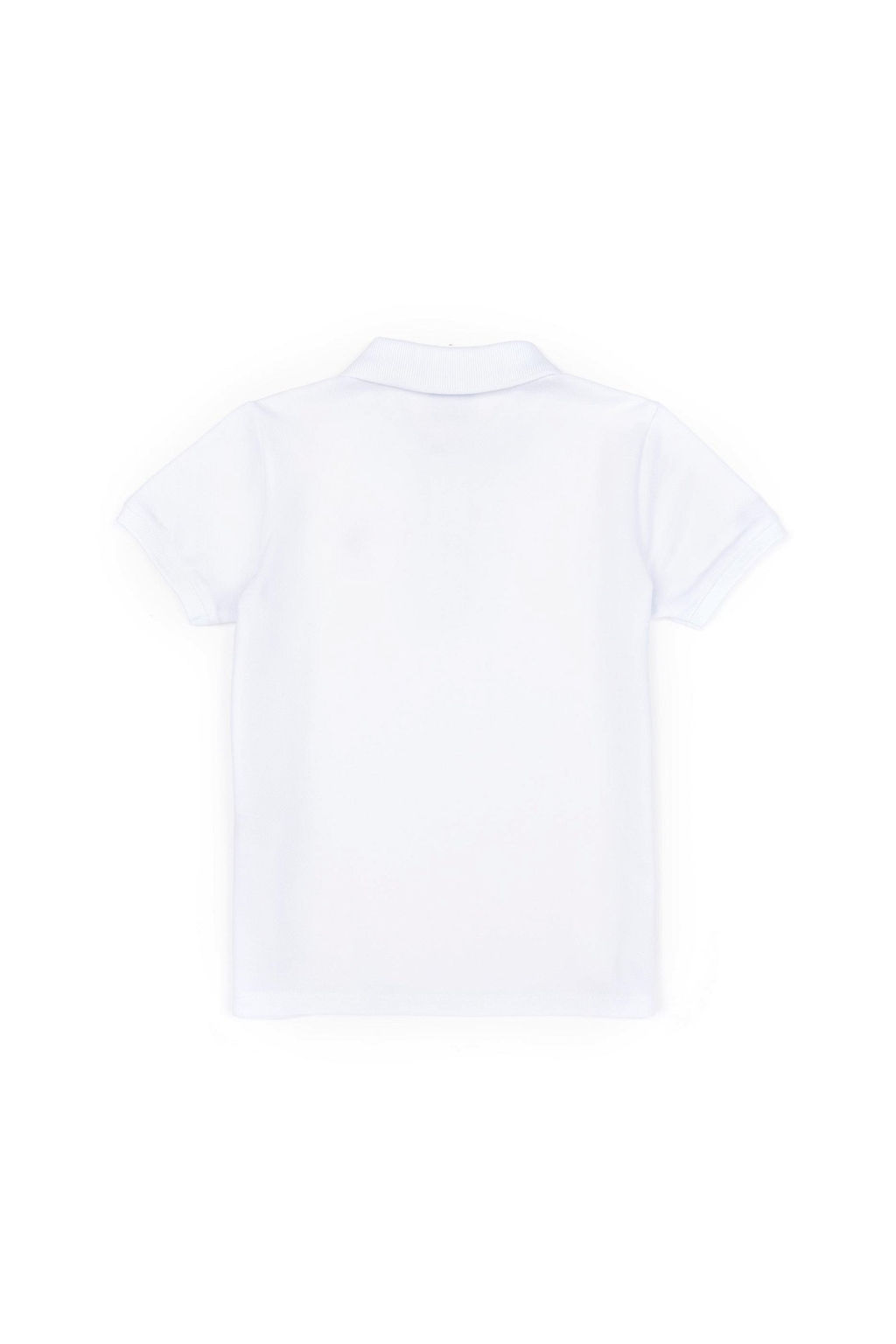 Белая базовая футболка-поло для мальчика Неожиданная скидка в корзине