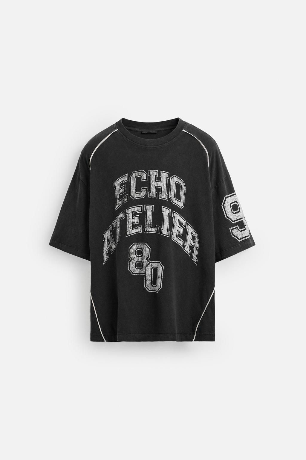 FADED AMERICAN FOOTBALL T-SHIRT - Zara фото 7