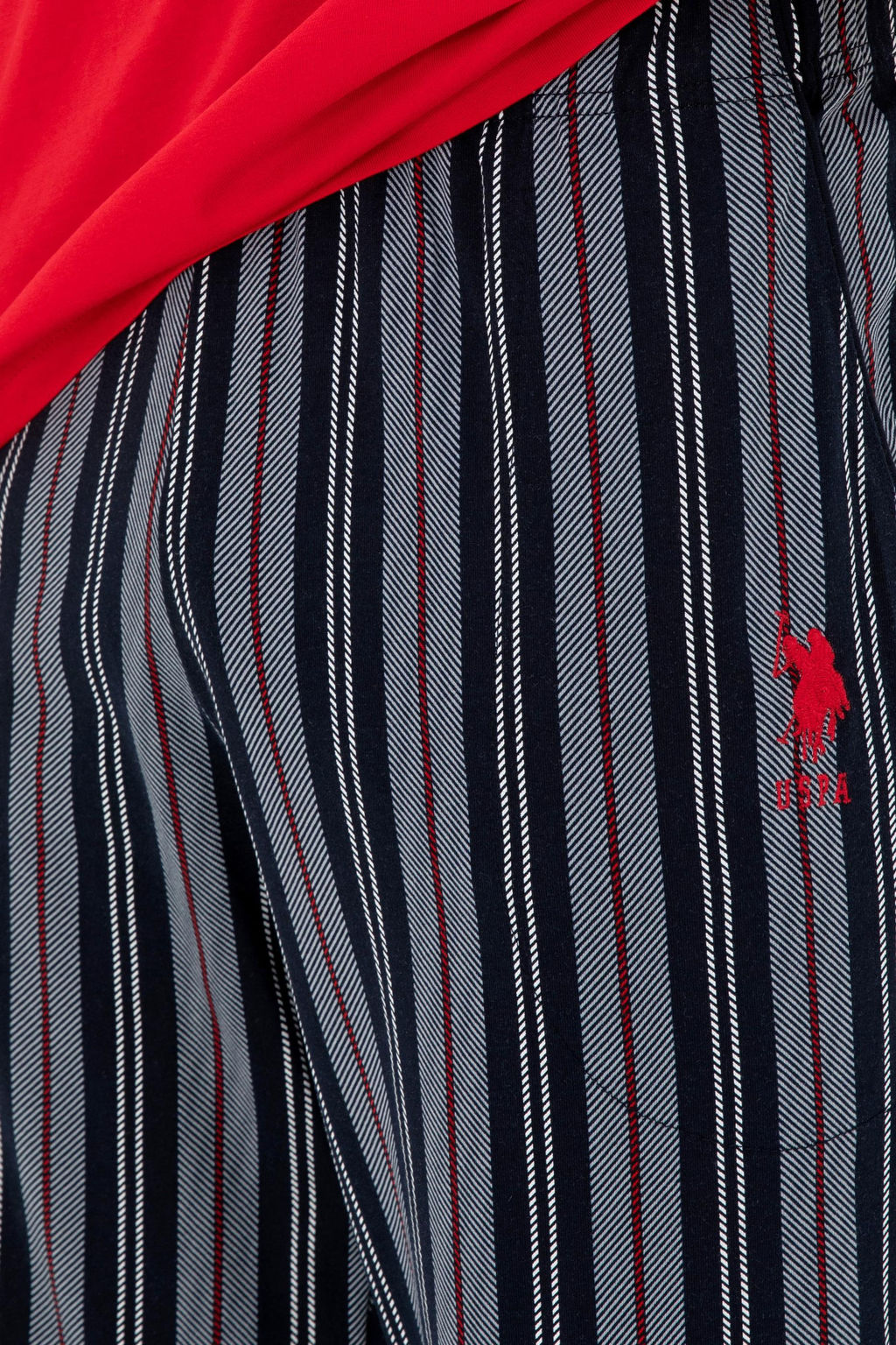 Мужской красный пижамный комплект Неожиданная скидка в корзине - U.s. polo assn фото 7