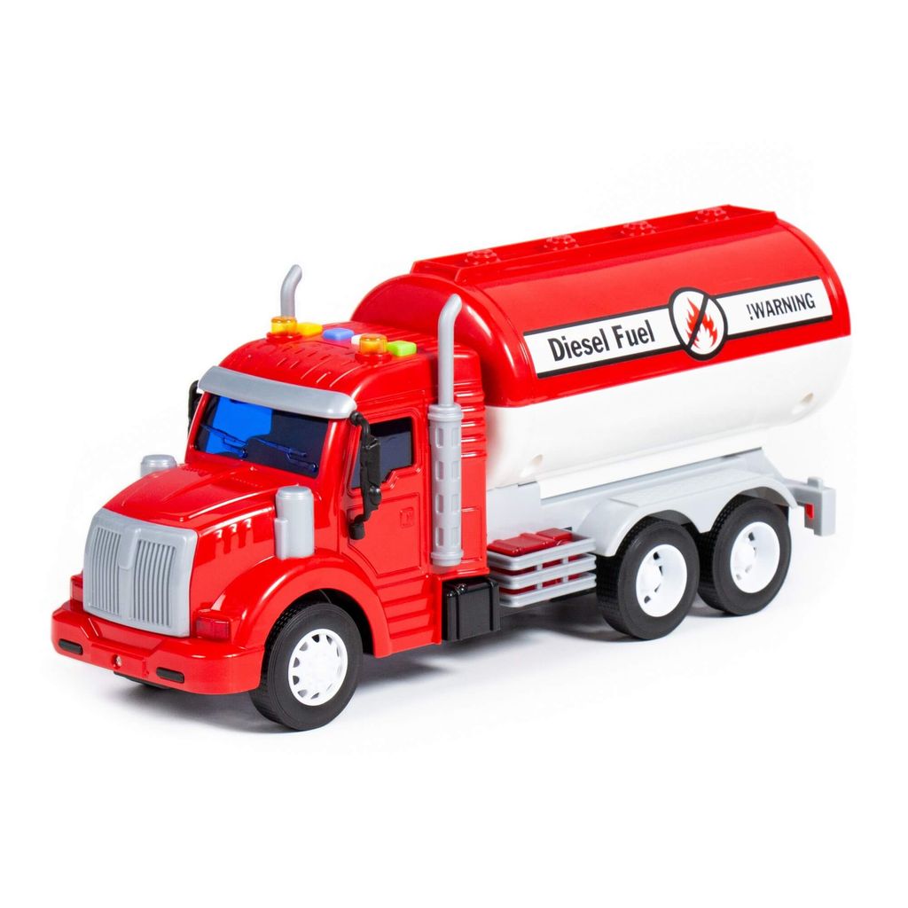 Профи, автомобиль с цистерной инерционный ( со светом и звуком) (красный) (в коробке) - Полесье фото 8