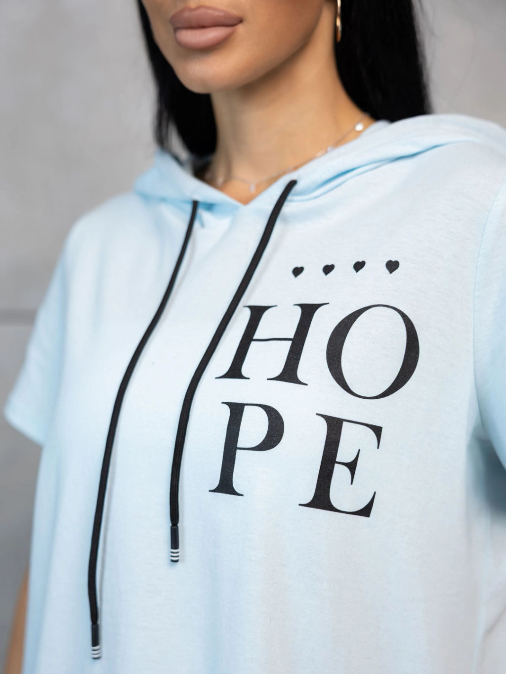 Футболка женская, цвет голубой - Барболета фото 4