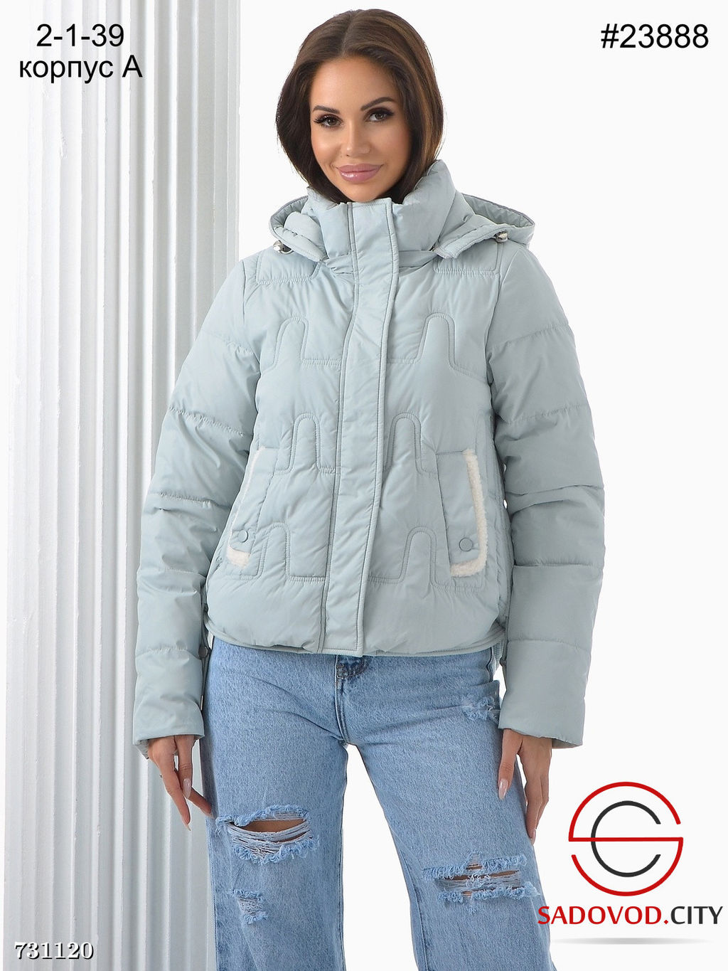 Женская весенняя куртка с капюшоном - Bruno фото 4