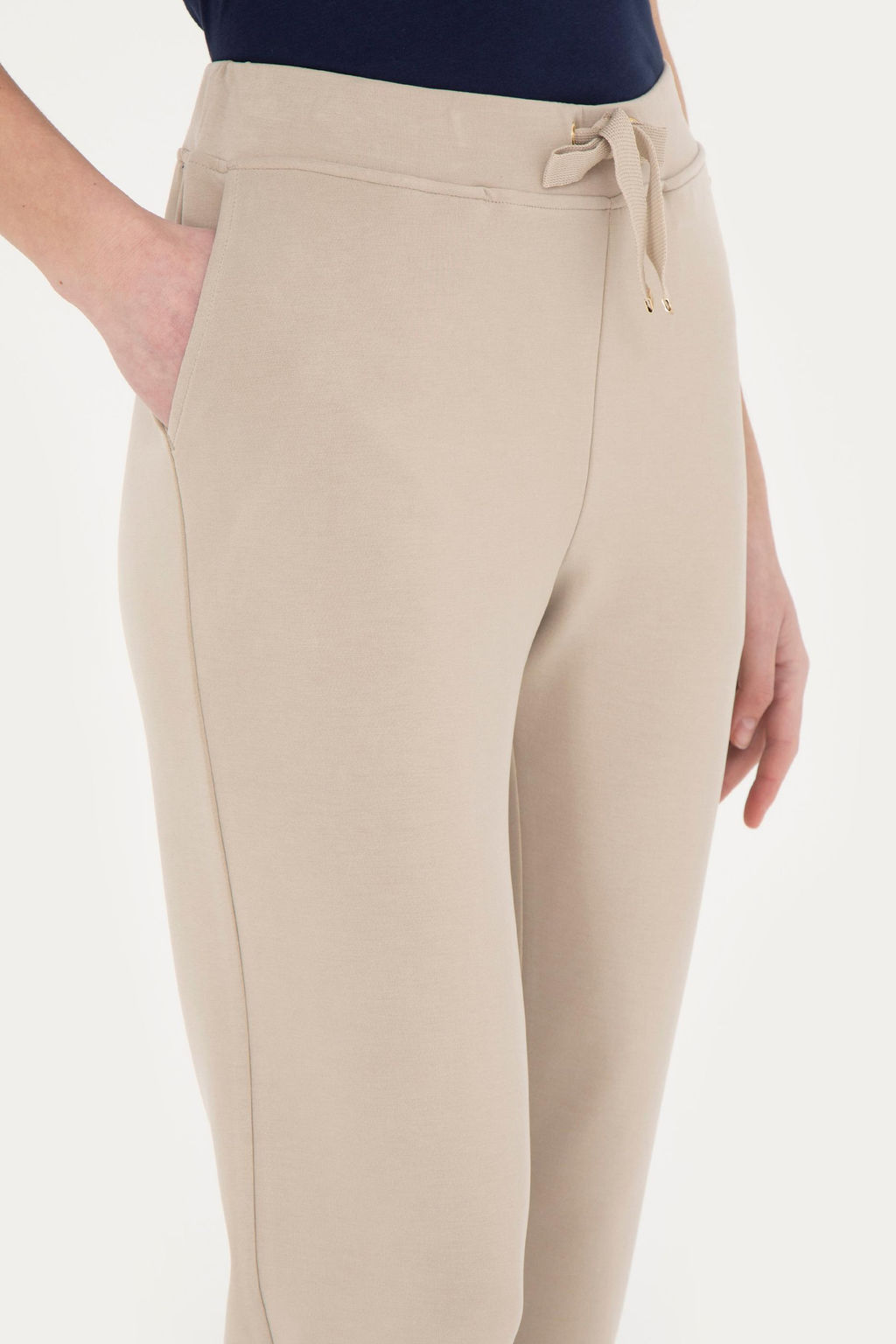 Женские легкие спортивные штаны цвета хаки - U.s. polo assn фото 18