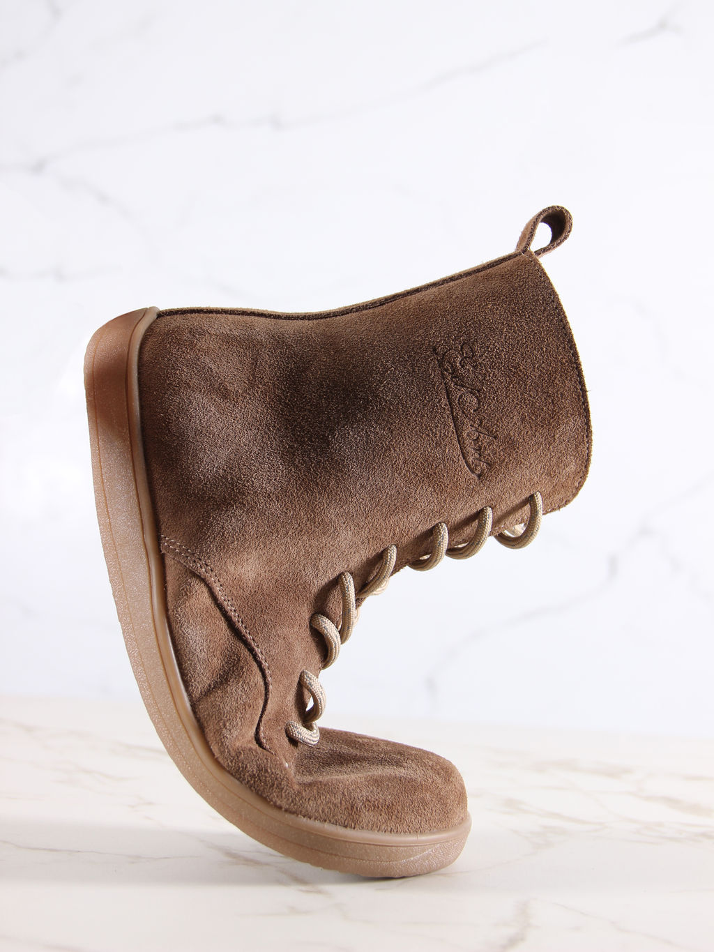 Босоногие ботинки EDART 351.NATAbr.Серо-коричневая замша/байка фото 10