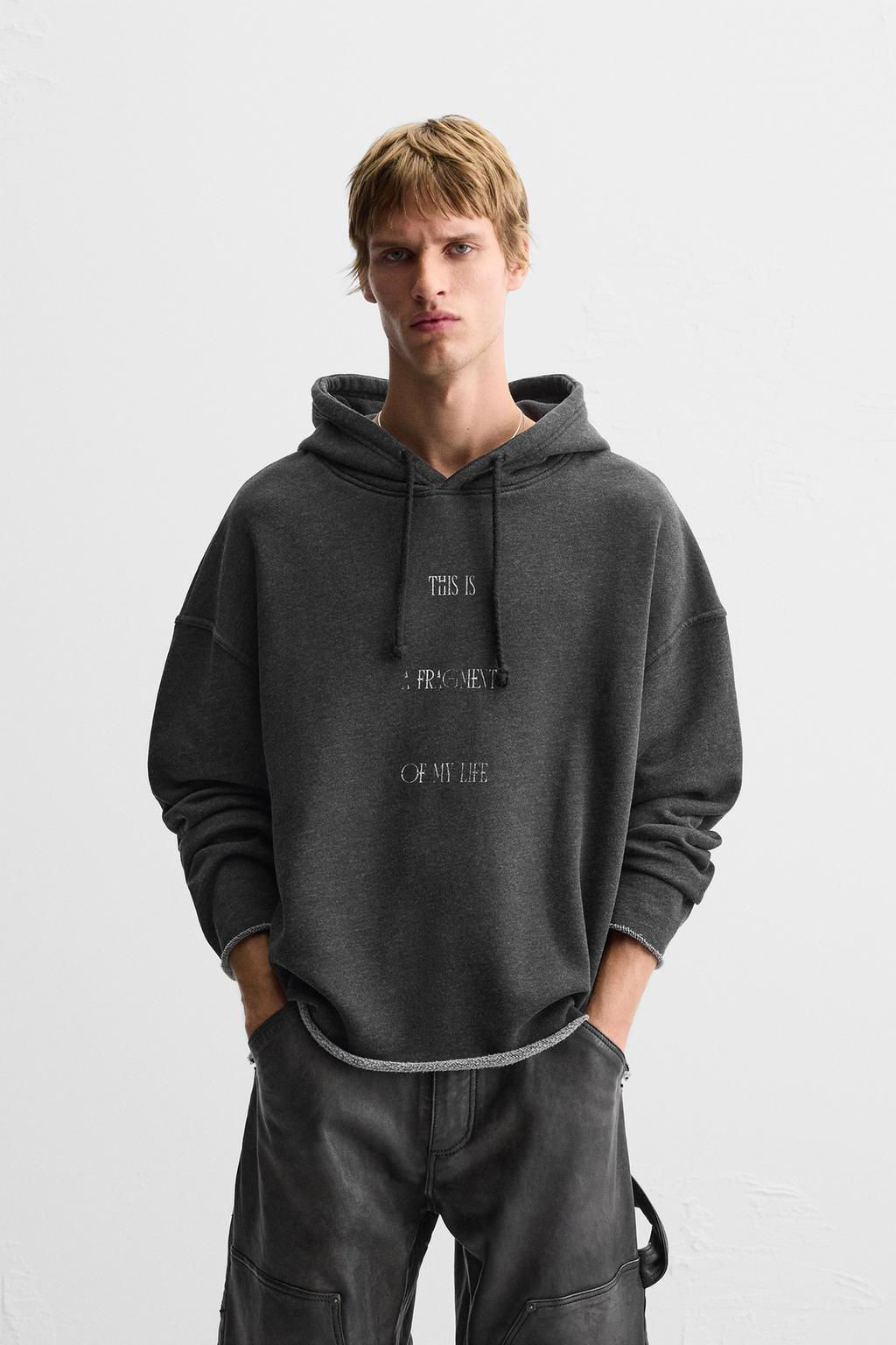 FADED PRINT HOODIE - Zara фото 2