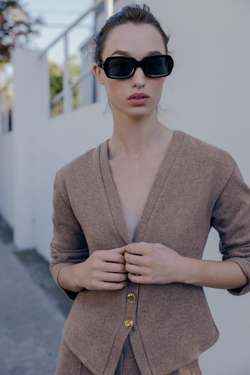 CHAQUETA SOFT BOTONES / Mocha - Zara фото 2