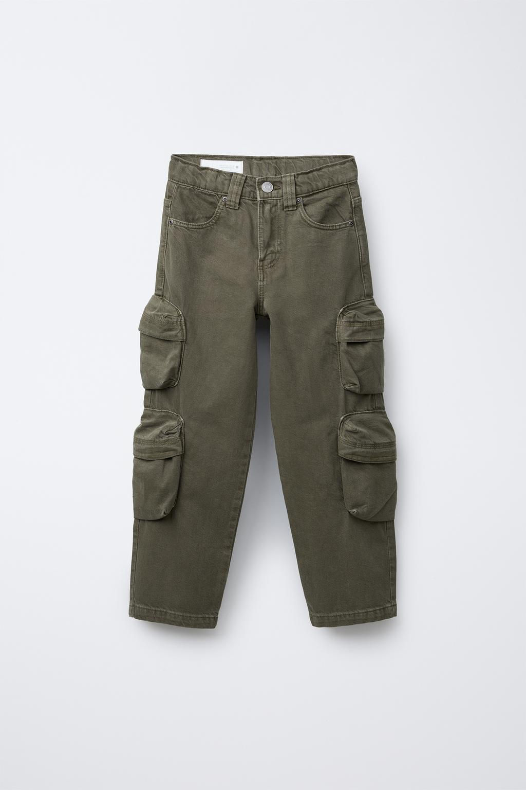 WIDE-LEG MULTICARGO TROUSERS - Zara фото 11