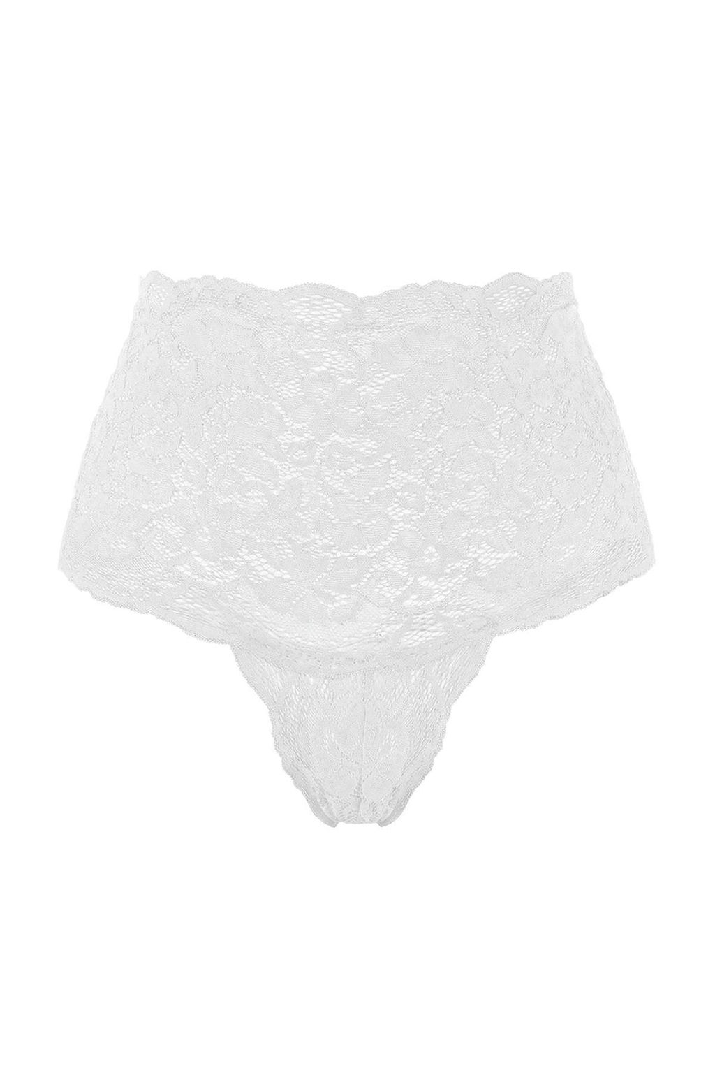 Siyah-Beyaz-K?rm?z? 3lu Dantel Capraz Biye Detayl? Tanga Kulot THMSS26KU00014 - Trendyolmilla фото 7