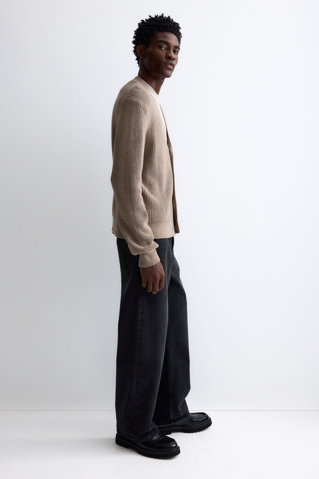 C?rdigan en punto de canal? Regular Fit - H&m фото 5