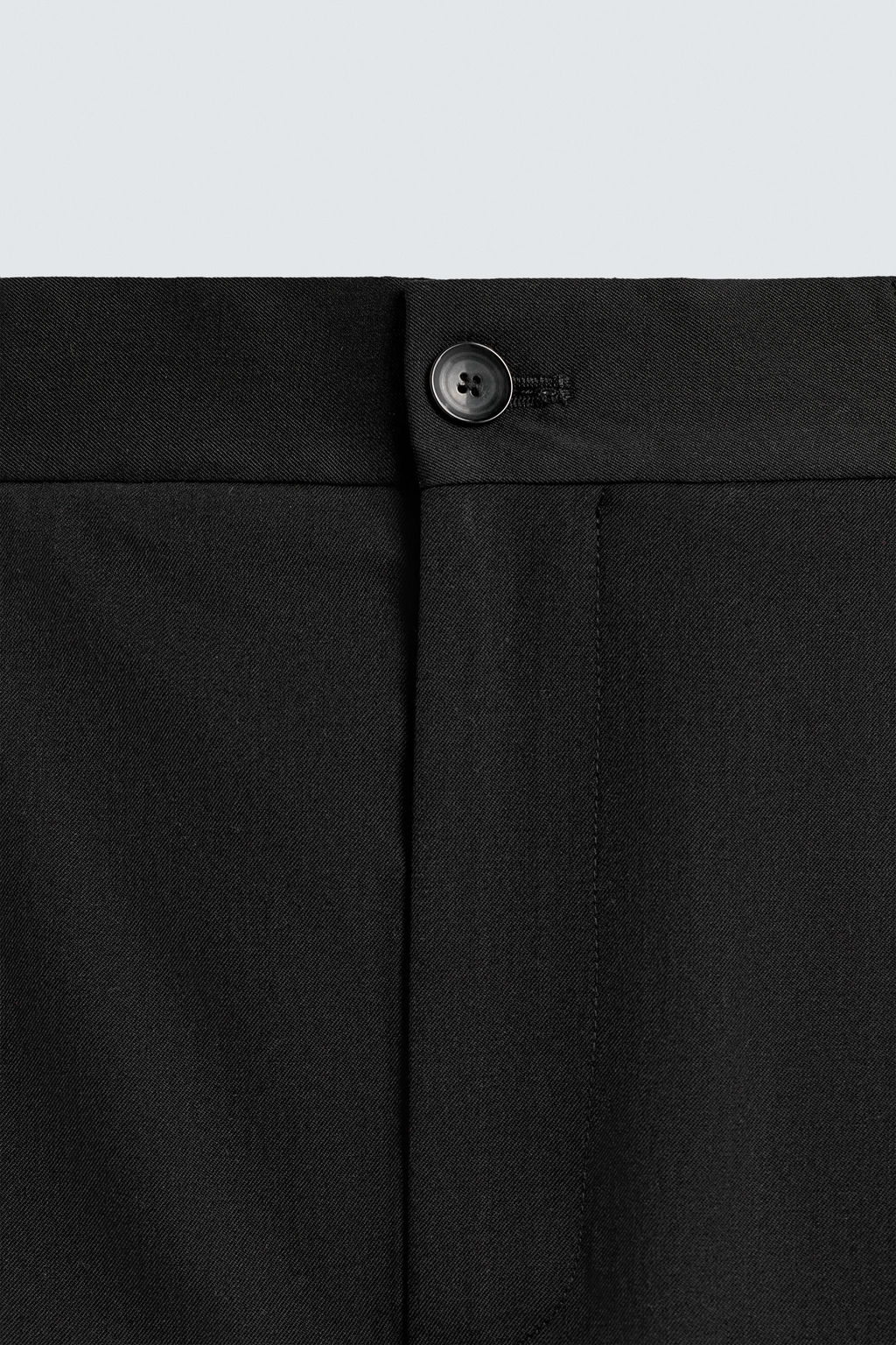 PANTAL?N CON LANA REGULAR FIT NON IRON / Negro - Zara фото 8