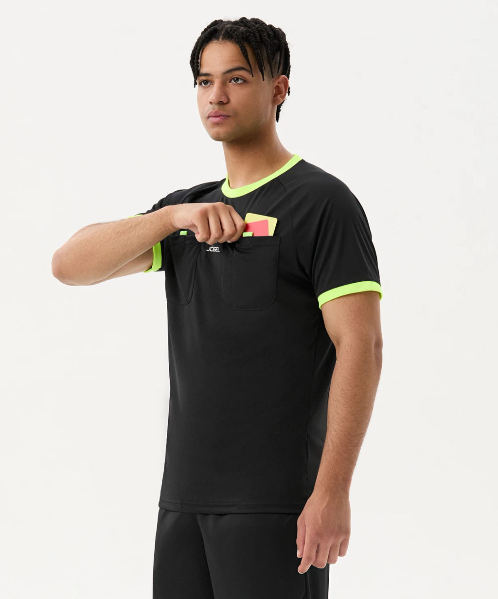 Футболка судейская JOGEL DIVISION PerFormDRY Referee Tee, черный  фото 8