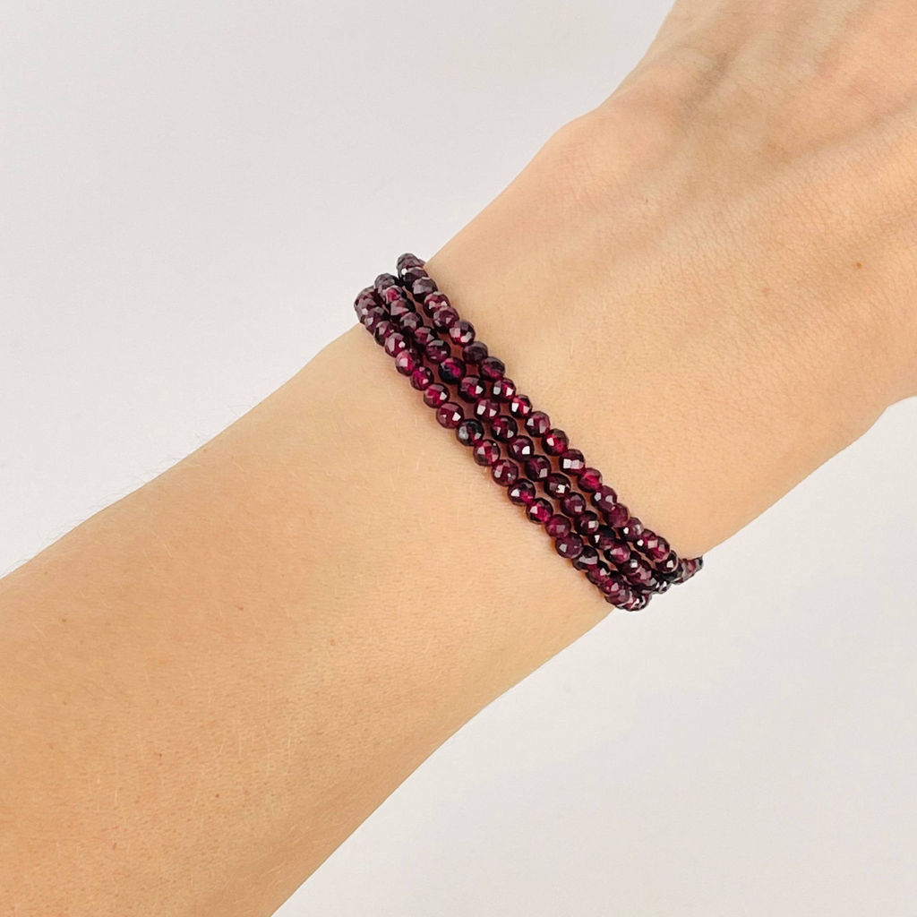 Бусины для украшений из Граната (Альмандин) (110 бусин) 39 см