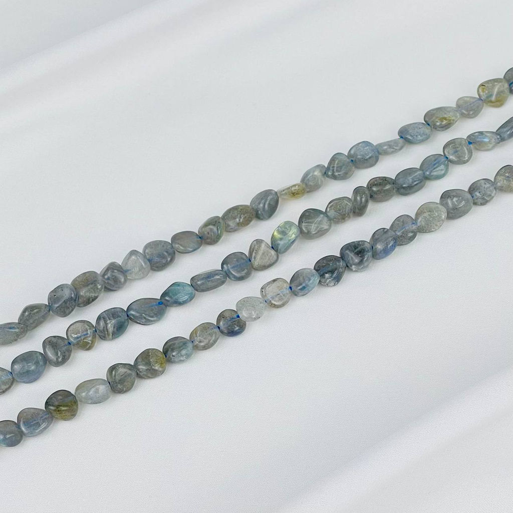 Бусины для украшений из Лабрадора (галтовка) 40 см