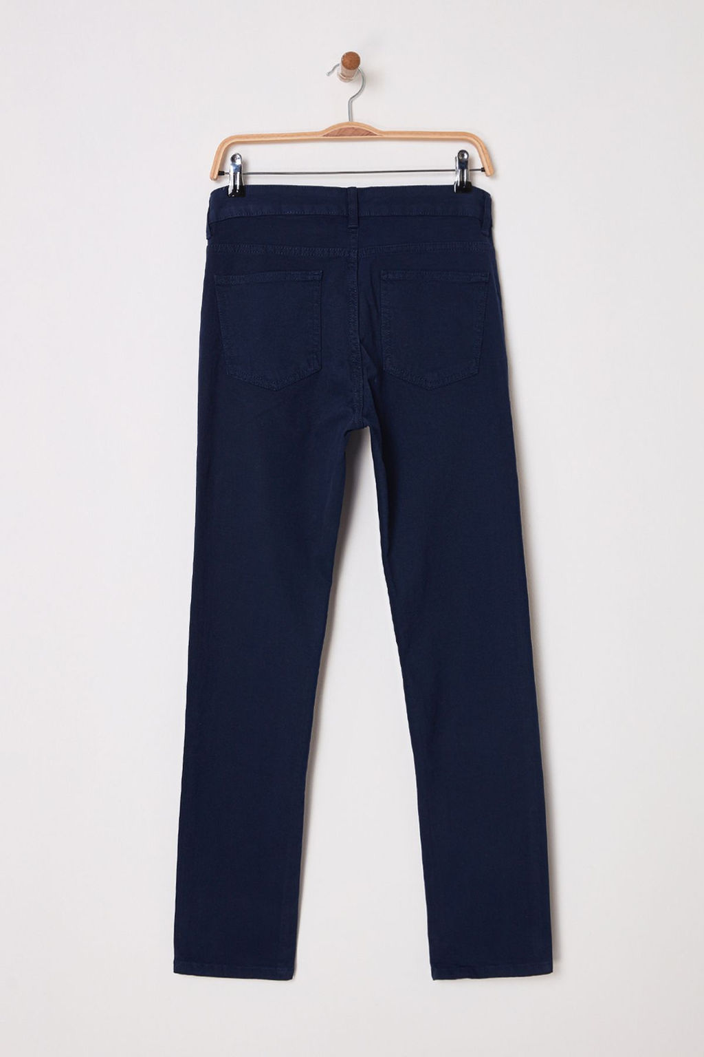 TRENDYOL MAN Lacivert Slim/Dar Paca Basic 5 Cep Esnek Gabardin Pamuklu Pantolon TMNSS25PL00020 - Trendyolmilla фото 11