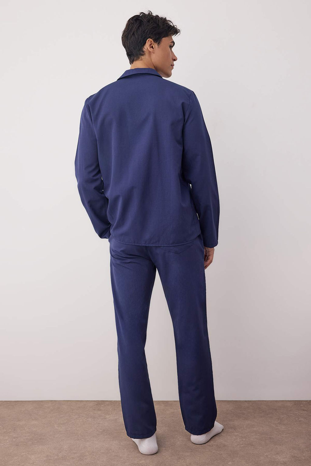 TRENDYOL MAN Gri Regular Fit Dokuma Pijama Tak?m? TMNAW24PT00057 - Trendyolmilla фото 16