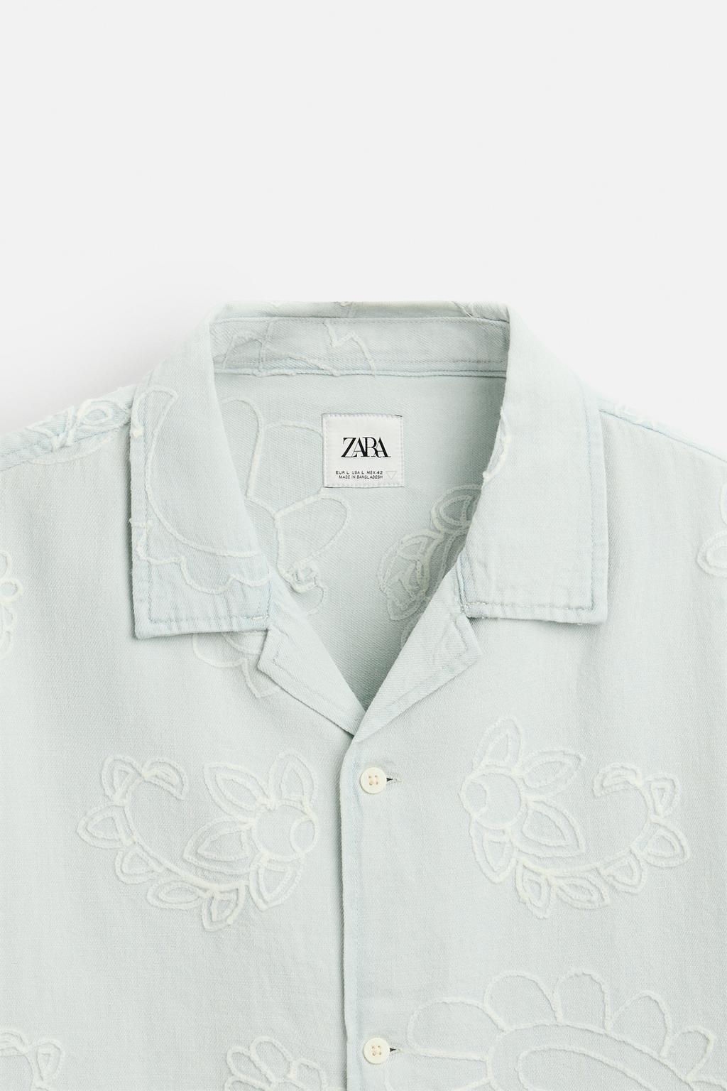PAMUKLU KETEN GOMLEK - Zara фото 4