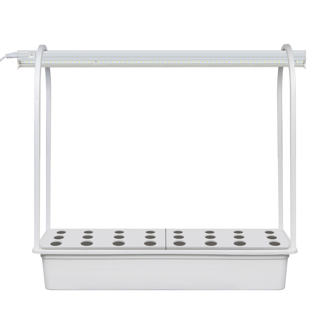ULT-P44B-10W/SPSB IP40 AQUA SIMPLE WHITE Набор для гидропоники "Минисад AQUA SIMPLE", светильник для растений светодиодный с подставкой. Спектр для рассады и цветения. Белый. TM Uniel