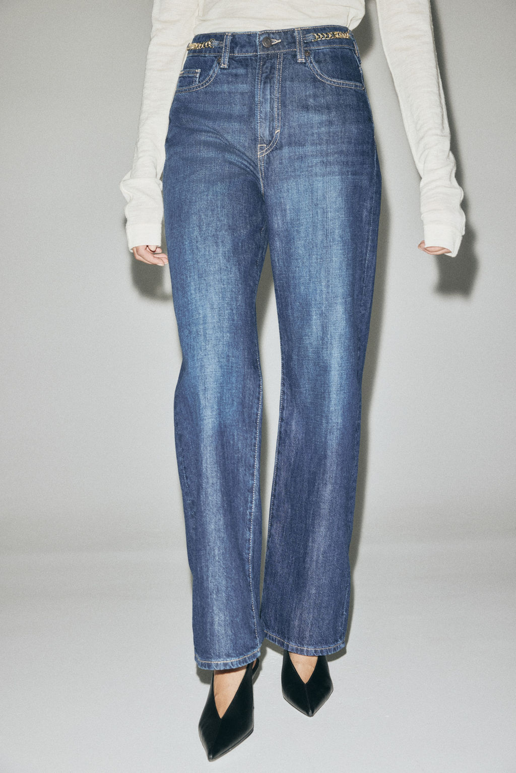 Straight High Jeans - H&m фото 6