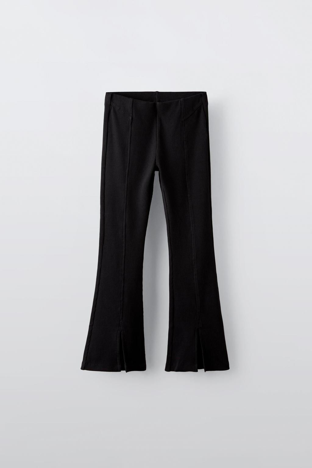 FLARED RIBBED LEGGINGS - Zara фото 3