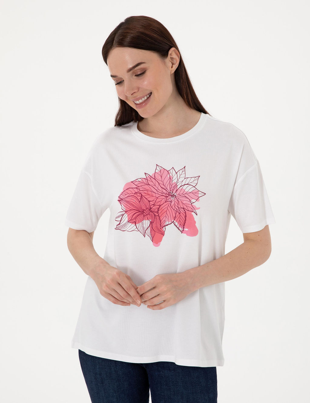 Beyaz Comfort Fit Ti__rt - Pierre cardin фото 3