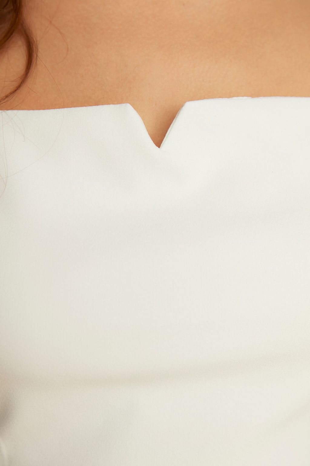 Ekru Vucudu Saran Y?rtmacl? Ask?l? Astarl? Midi Kalem Etek Dokuma Elbise TWOSS19BB0216 - Trendyolmilla фото 4