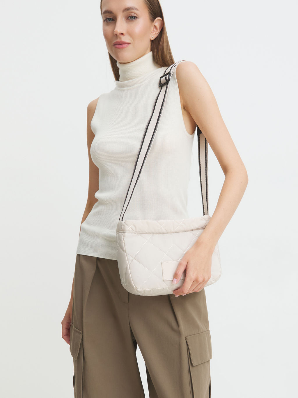 Женское кросс-боди TENDANCE Артикул 4368685, светло-бежевый  фото 6