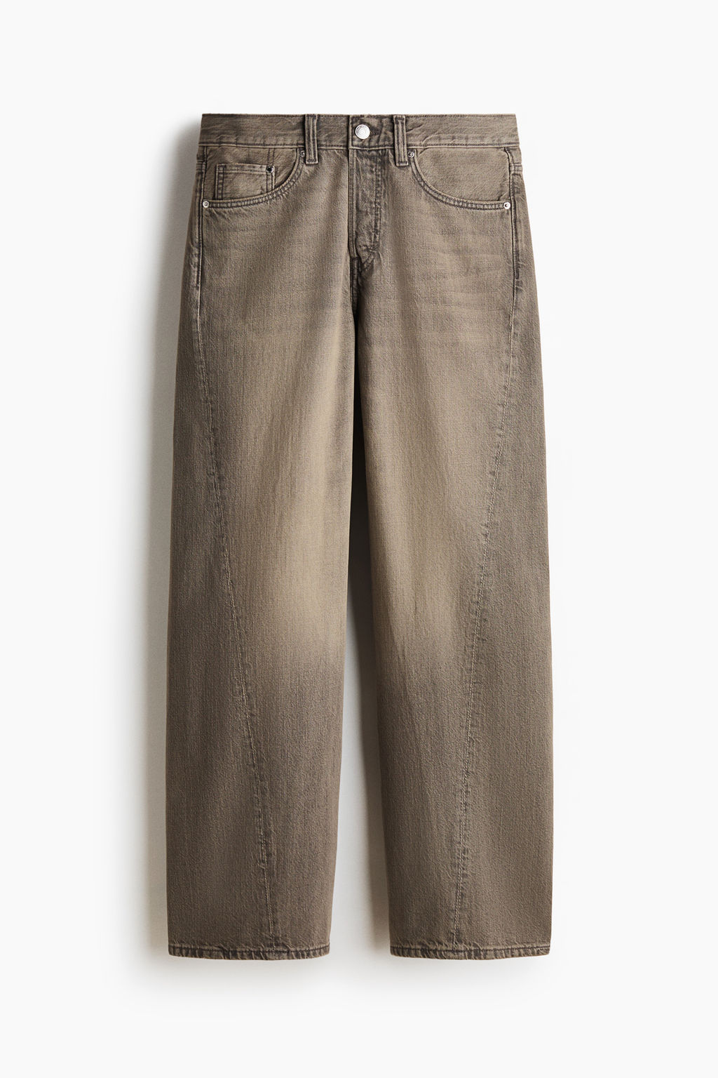 Vaquero recto con costuras giradas Loose Fit - H&m фото 2
