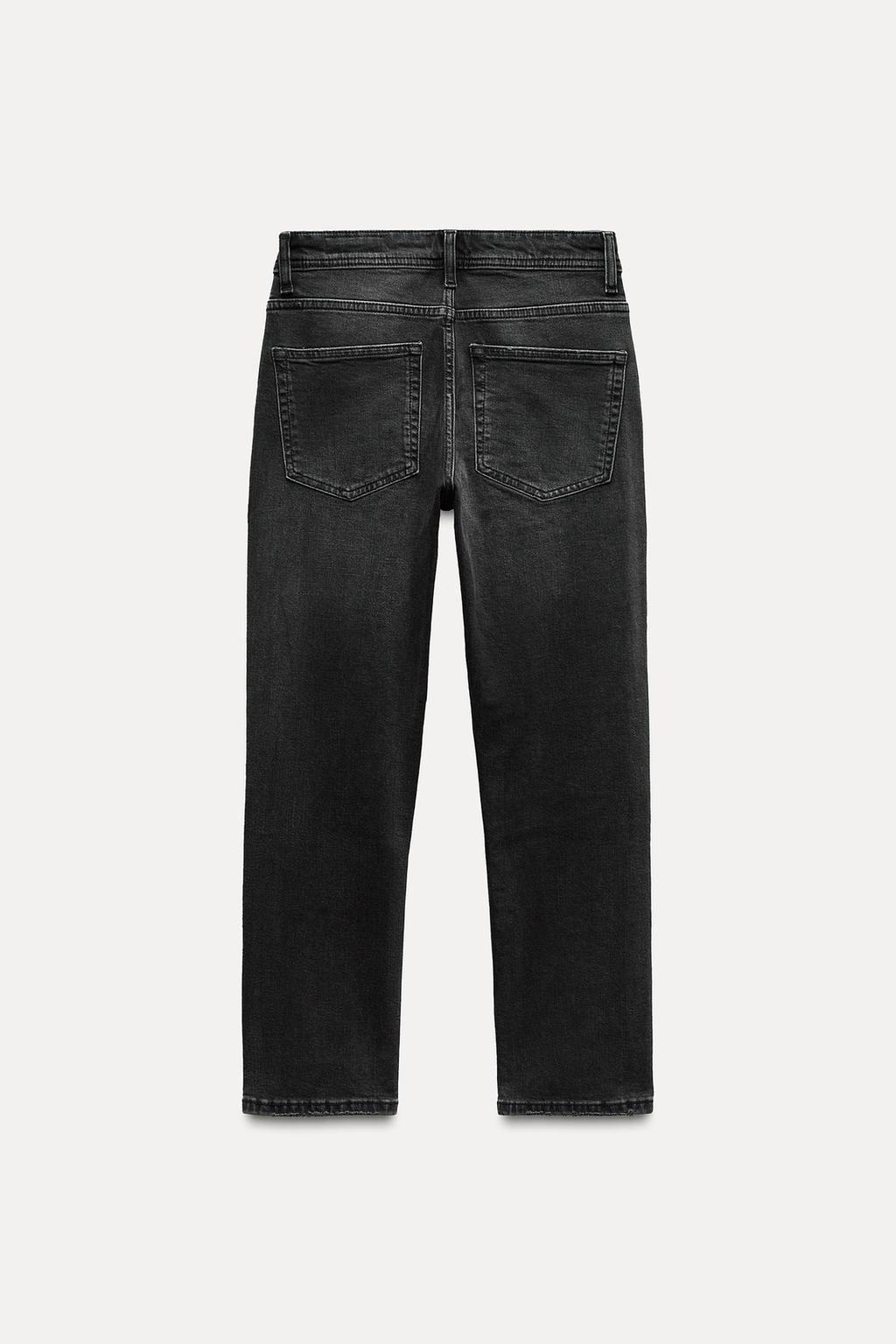 ZW COLLECTION RELAXED SLIM FIT MID-RISE JEANS - Zara фото 10