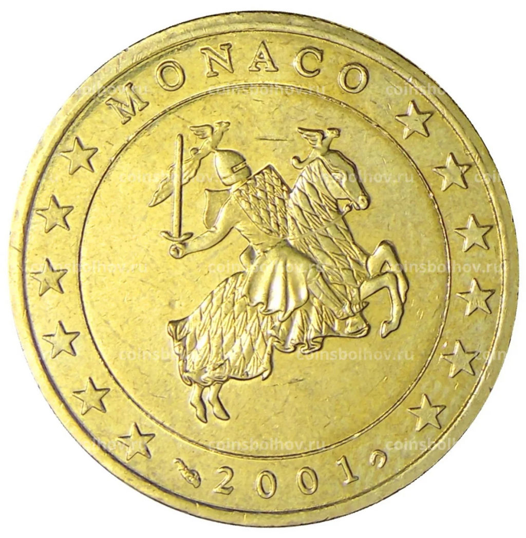 50 евроцентов 2001 года Монако